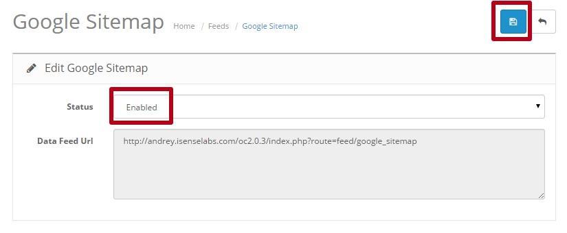 How to create and setup sitemap.xml for Google 16261788378477 Google sitemap status checking in Opencart