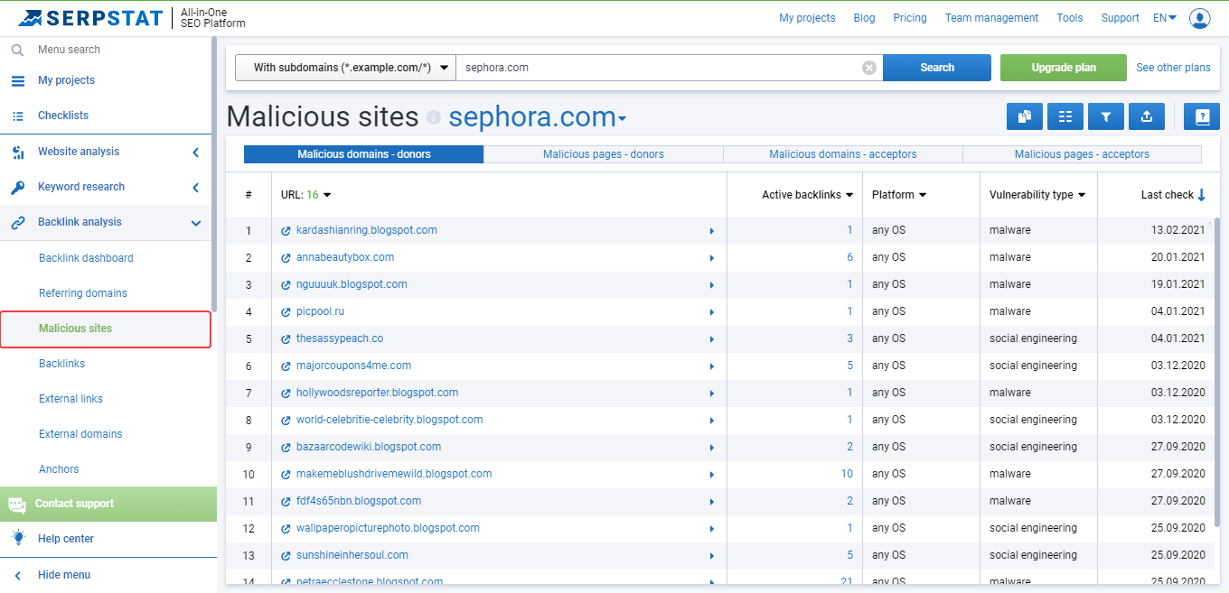 links from malicious sites how to eliminate