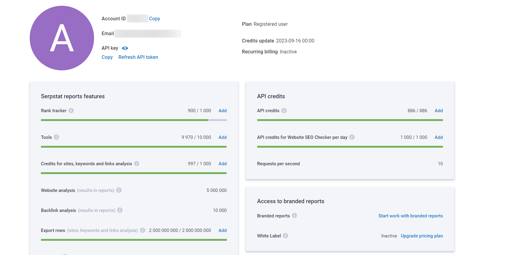How do I check my credits