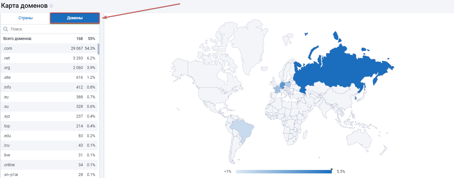 Куда пропали данные по доменным зонам .gov и .edu? Как теперь можно просмотреть эту статистику? 16261788798452