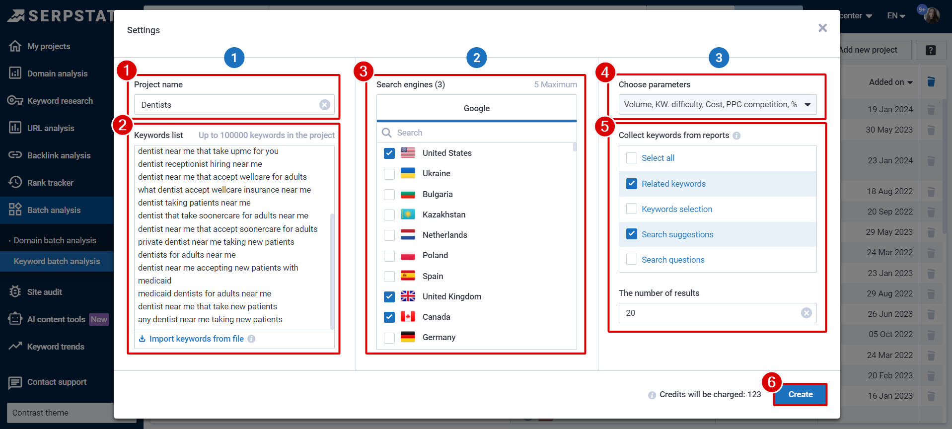 Setting up a project