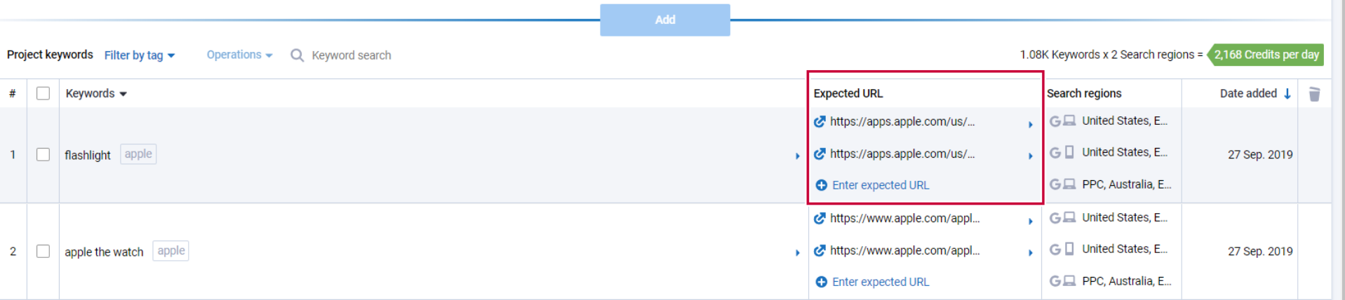 Why do I need to assign URLs to keywords in Rank Tracker? What is Expected URL / URL in SERP? 16261788764942