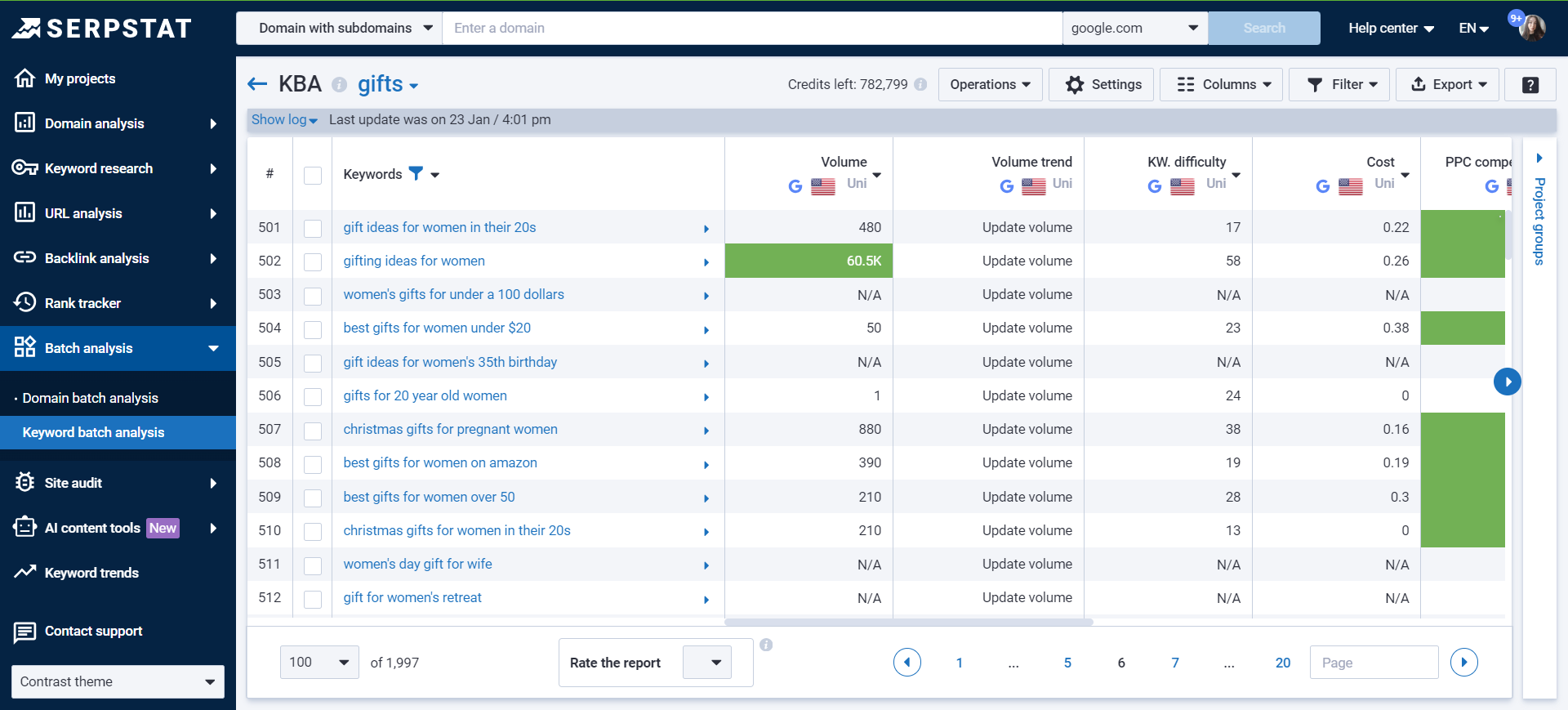 collecting search suggestions in bulk