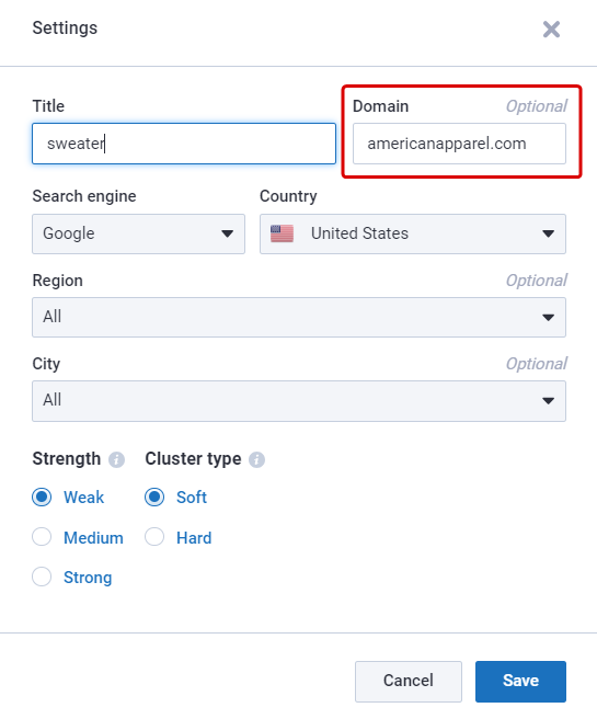 What do the indicators in the cluster mean?