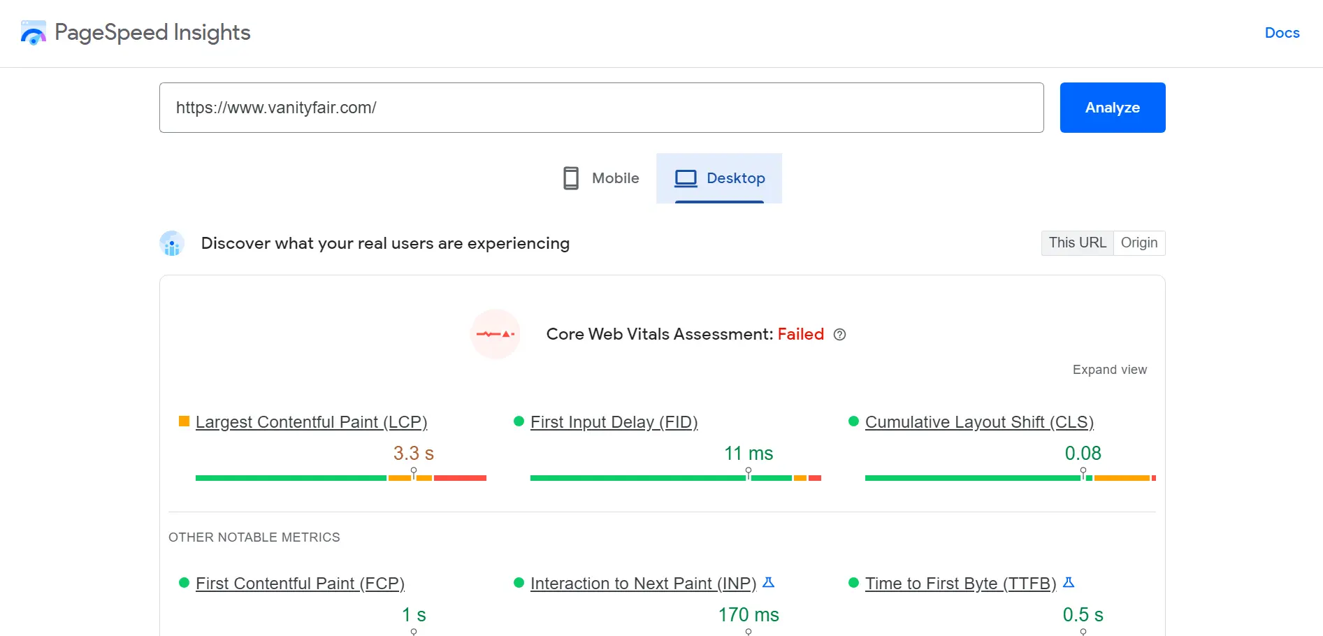 Key Technical Metrics