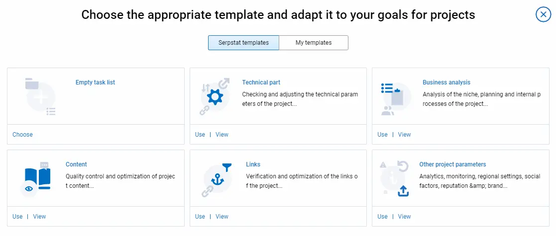 Serpstat Checklist tool