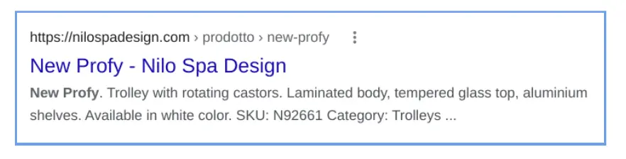 Title and description