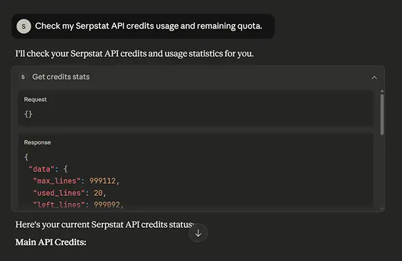 Creating new SEO project in Serpstat MCP